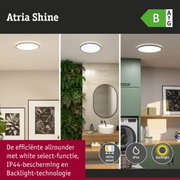 Ronde Atria Shine LED-plafondlamp met white select-functie en IP44-bescherming voor badkamer en keuken