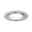 Meubelinbouwlampen Micro Line Klipp Klapp rond 72mm max. 20W 12V dimbaar Chroom Ronde inbouwspot met chromen rand en witte diffuser voor moderne LED-verlichting