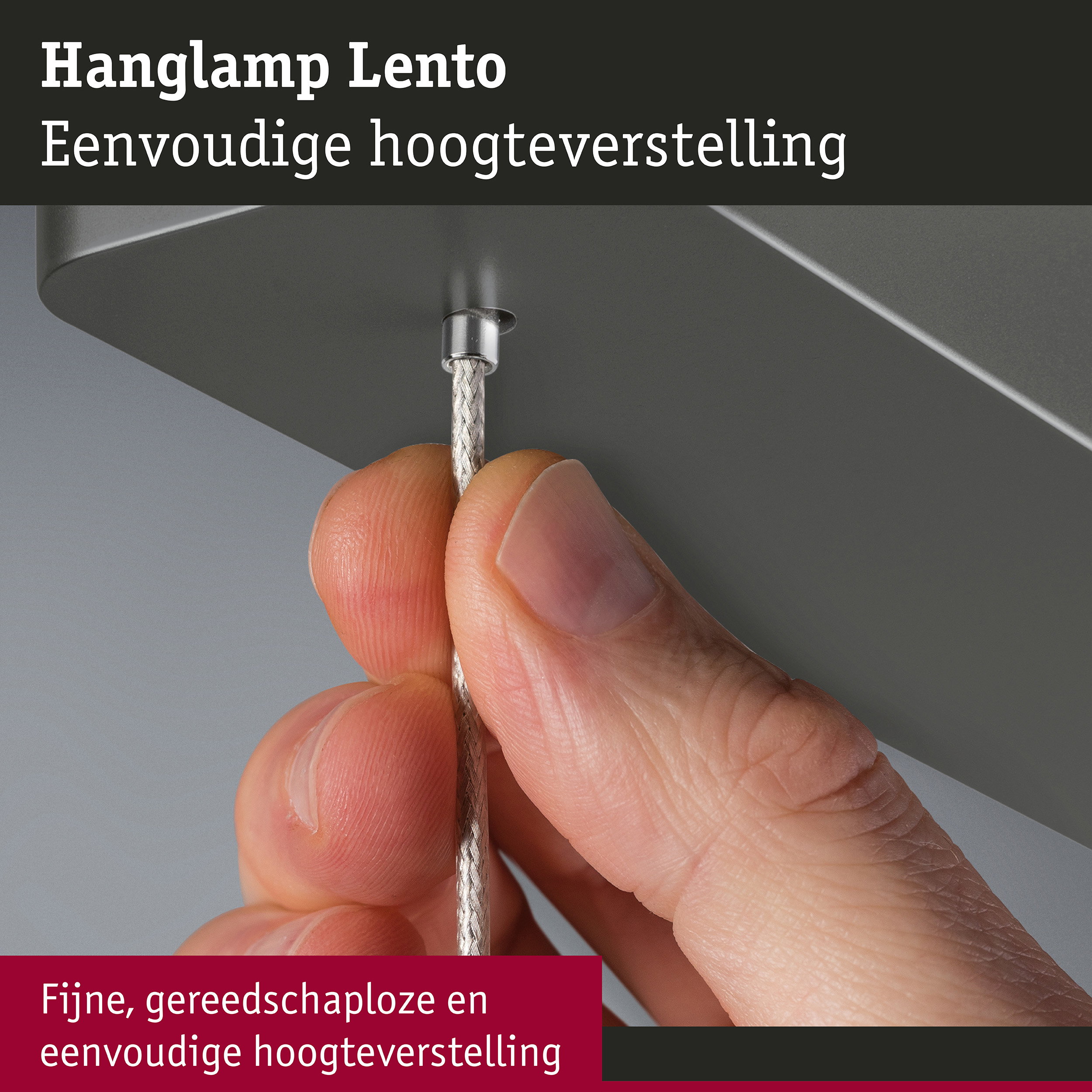 LED-hanglamp Smart Home Zigbee 3.0 Lento Tunable White 2035lm 26,4W Titaanium