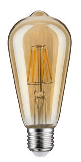 Ampoule LED vintage en verre ambré avec culot E27 pour éclairage décoratif chaleureux