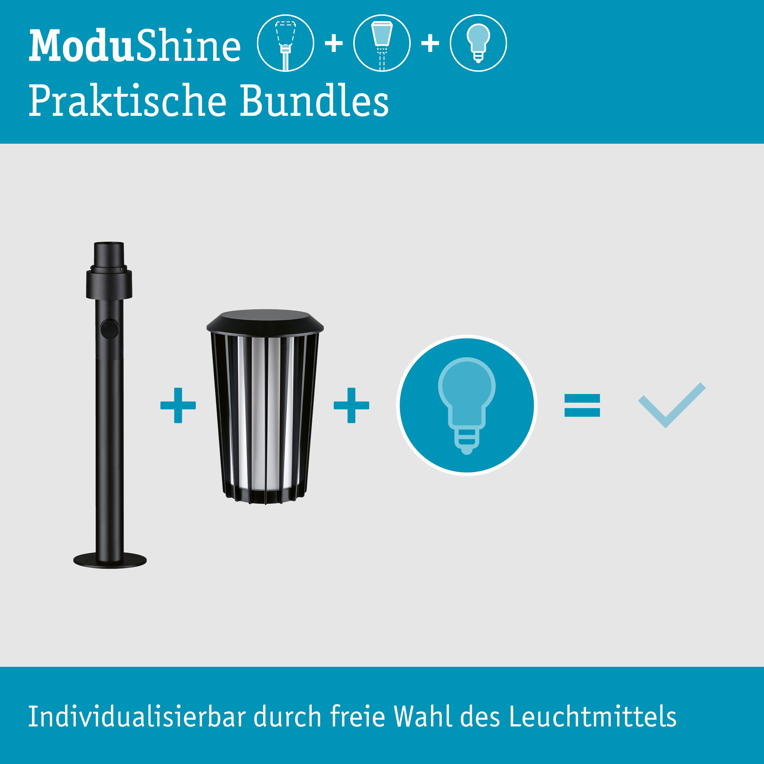 Set ModuShine Poller Trivana Klein ohne Sensor Anthrazit