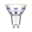 Eco-Line Standard 230 V Réflecteur LED GU10 Kit de 1 450lm 2,5W 3000K Argent Ampoule LED GU10 transparente en verre avec base à deux broches pour éclairage économique