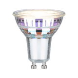 Klares GU10 LED-Leuchtmittel aus Glas mit zweipoligem Sockel für energiesparende Beleuchtung
