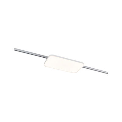 Moderne firkantet hvid LED-loftlampe med aluminiumsramme til opholdsrum