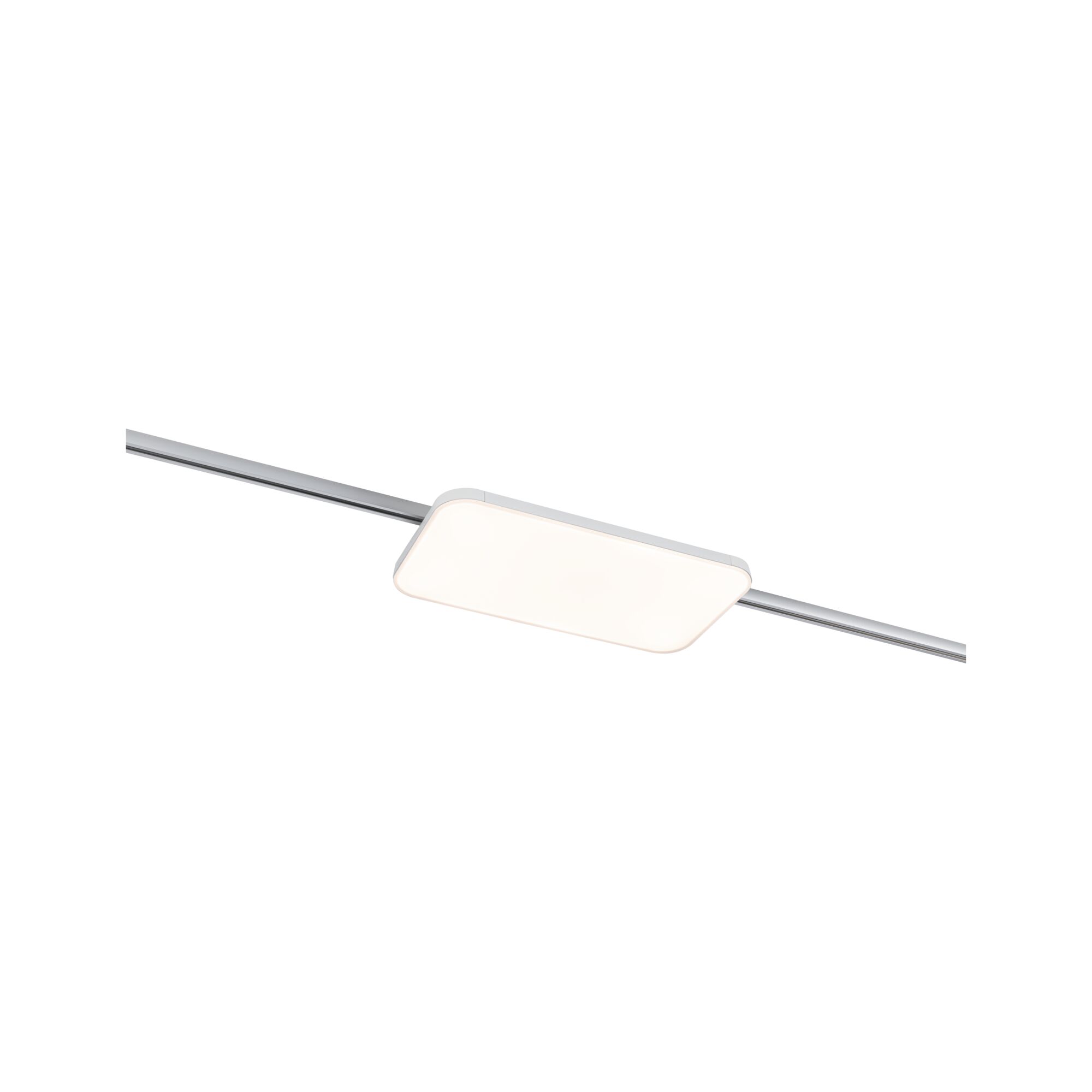 Modern square white LED ceiling light with aluminum frame for living spaces