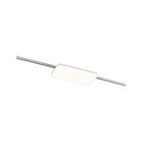 Modern square white LED ceiling light with aluminum frame for living spaces