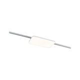 Modern square white LED ceiling light with aluminum frame for living spaces
