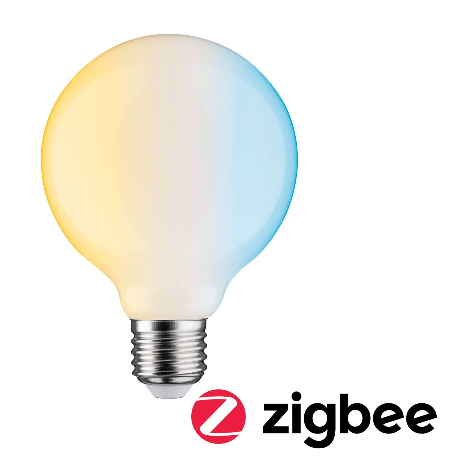 Smart Home Zigbee LED Pear LED Globe E27 806lm 7W Tunable White dimmable Opal