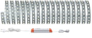 Bande LED flexible blanche avec alimentation pour éclairage d’intérieur moderne et décoration.