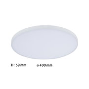 Round white LED ceiling light 400 mm diameter, 69 mm height for modern room lighting