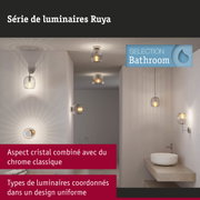 Luminaires de salle de bain Ruya en verre cristal et chrome pour un design uniforme