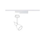 Spot LED blanc en métal sur rail pour un éclairage intérieur flexible