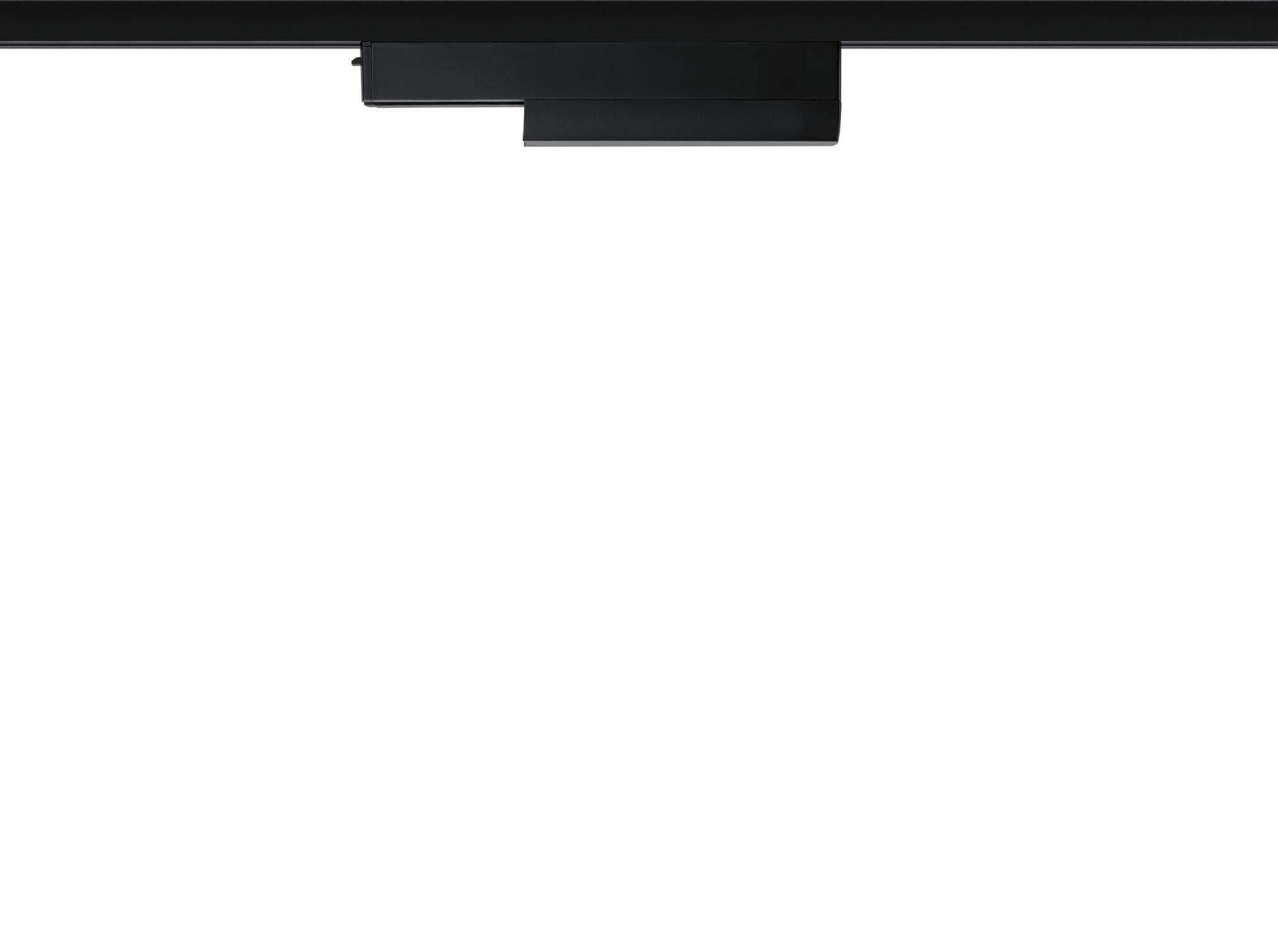 Black metal LED track light for modern interior lighting with flexible design