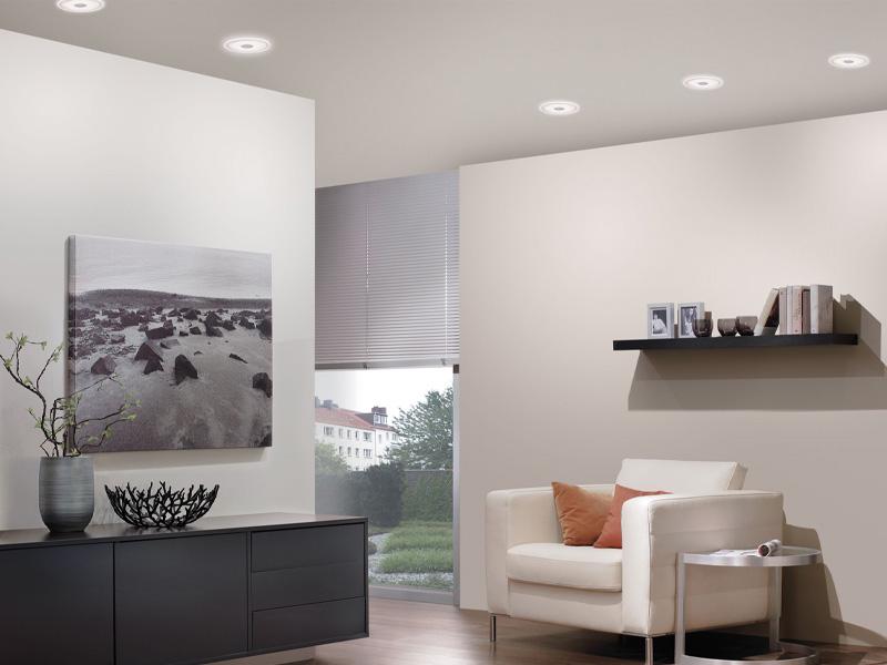 Gutes Licht, stimmiges Design und hohe Energieeffizienz Flache Einbauleuchten von Paulmann