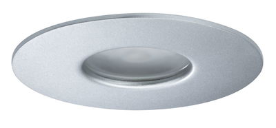 Ronde inbouw-LED-lamp van zilverkleurig aluminium voor moderne plafondverlichting