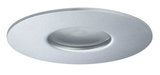 Spot LED encastré rond en aluminium argenté pour éclairage de plafond moderne