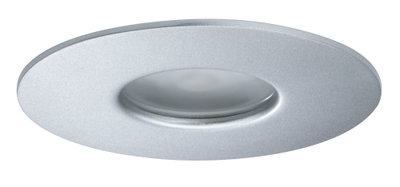 Spot LED encastré rond en aluminium argenté pour éclairage de plafond moderne