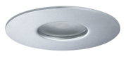 Round silver aluminum recessed LED light for modern ceiling lighting solutions