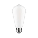 White LED bulb with E27 base in drop shape for energy-efficient lighting solutions
