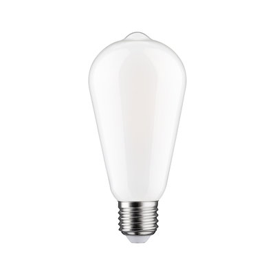 White LED bulb with E27 base in drop shape for energy-efficient lighting solutions