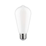 White LED bulb with E27 base in drop shape for energy-efficient lighting solutions