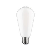 White LED bulb with E27 base in drop shape for energy-efficient lighting solutions