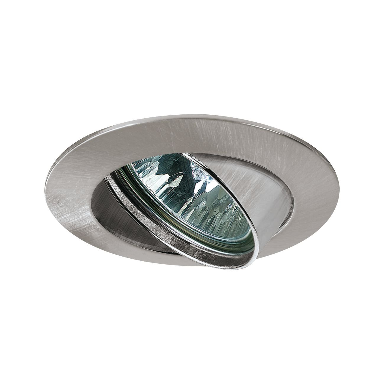 Premium Recessed luminaire Swivelling round 83mm 30° GX5,3 max. 50W 230/12V dimmable Brushed iron