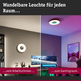 Wandelbare Deckenleuchte mit warmweißem und farbigem Licht für Arbeits- und Gamingraumbeleuchtung