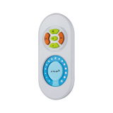 Witte 2,4G RF afstandsbediening met gekleurde knoppen voor lichtregeling in modern design