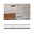 Linion Toebehoren Cover Rechte Zwart mat Zwarte lineaire LED-hanglamp boven houten keuken met witte kasten
