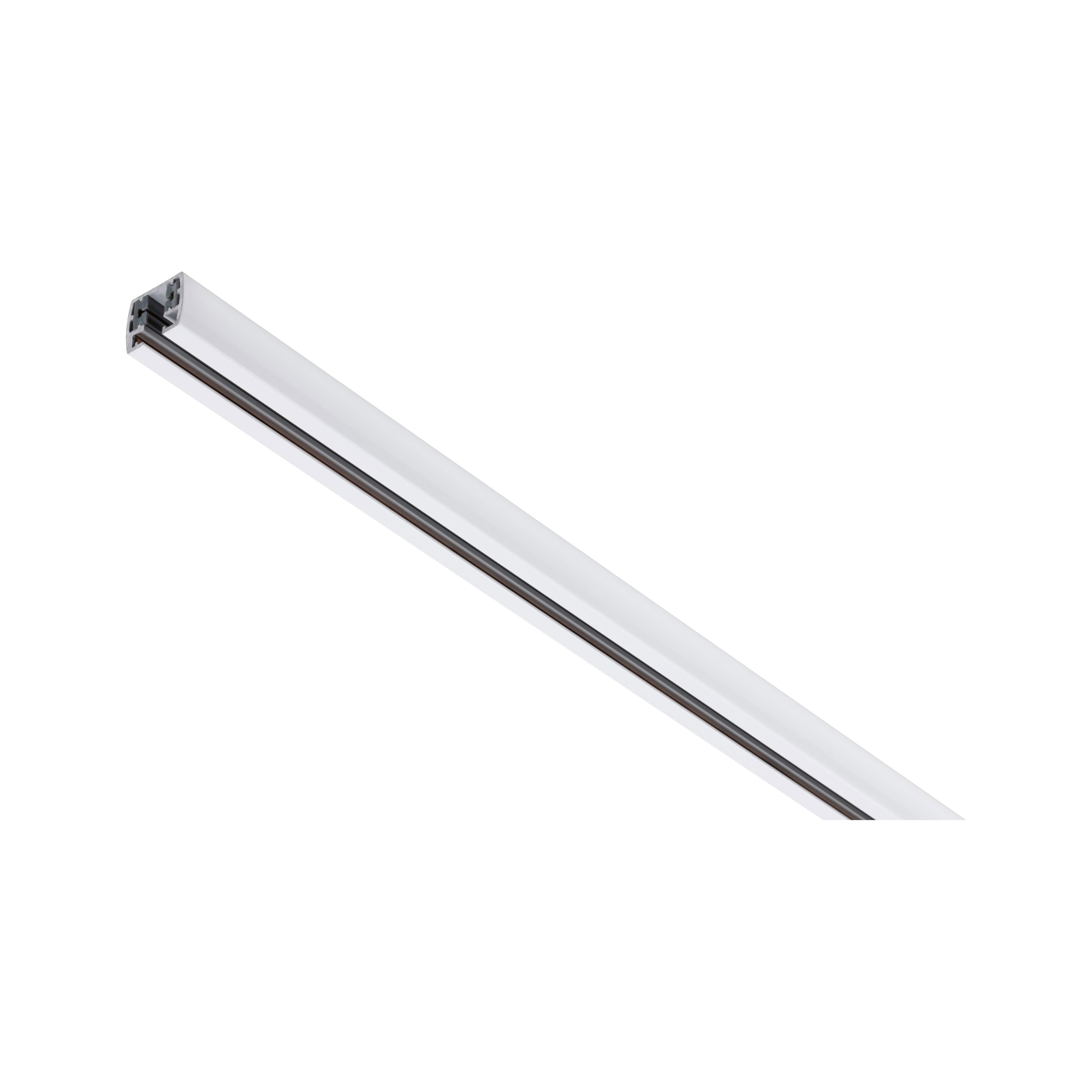 Weißes Aluminium-Profil für LED-Streifen mit schwarzer Schiene, modernes Lichtzubehör