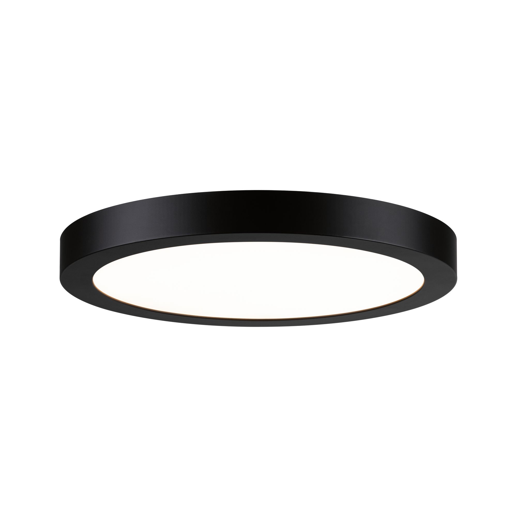 LED Panel Abia round 300mm 22W 2200lm 2700K Black Round black metal ceiling light with white diffuser for modern room lighting