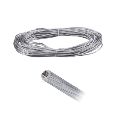 Câble haut-parleur transparent avec fils en cuivre, flexible et durable pour connexions audio