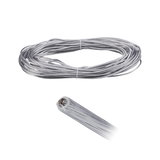 Transparent speaker cable with copper wires, flexible and durable for audio connections