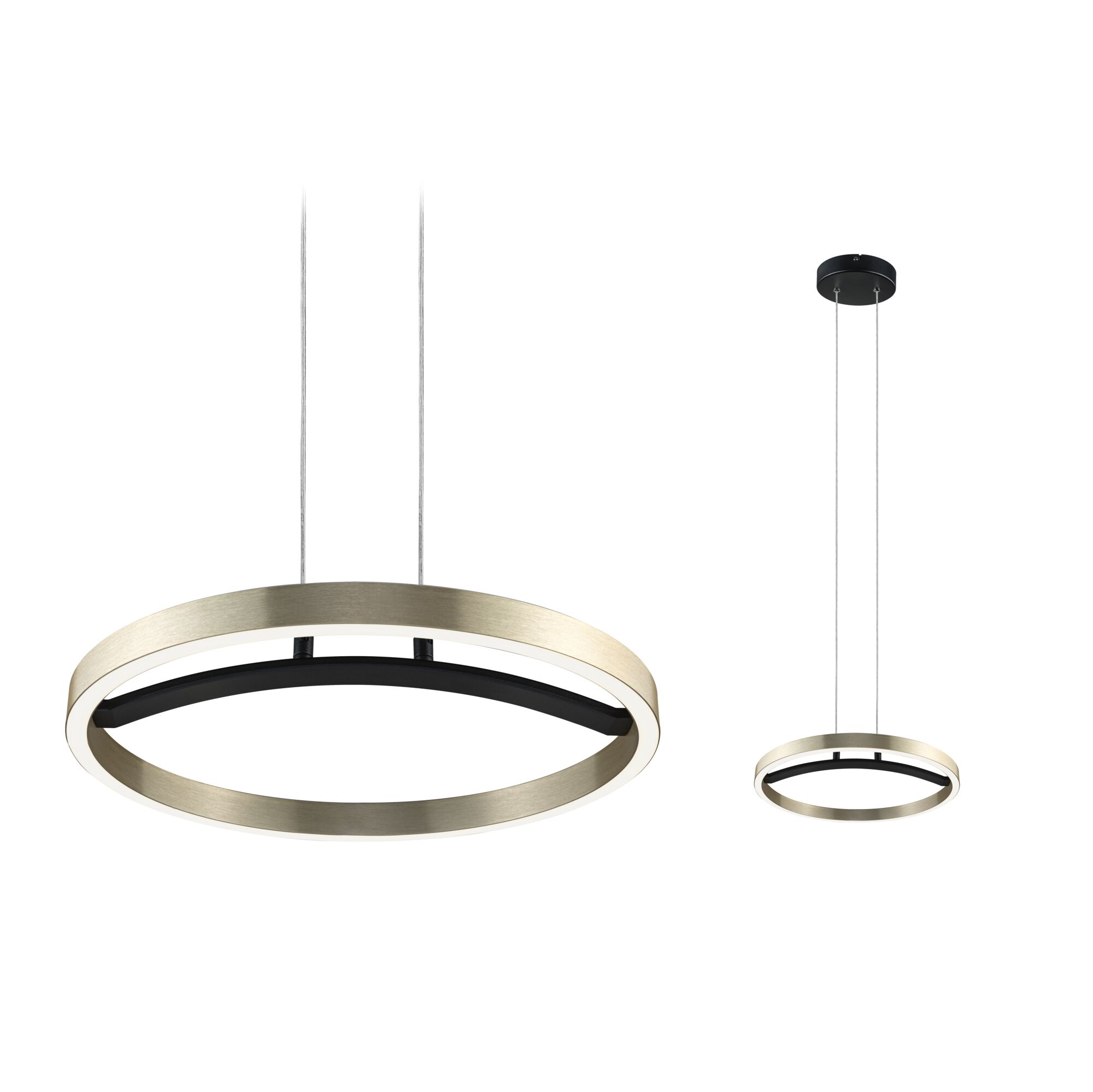 Oświetlenie wiszące LED 3-Step-Dim Melira 2700K 1690lm 24W Czarny matowy/Złoty ściemnialny Oświetlenie wiszące LED 3-Step-Dim Melira 2700K 1690lm 24W Czarny matowy/Złoty ściemnialny