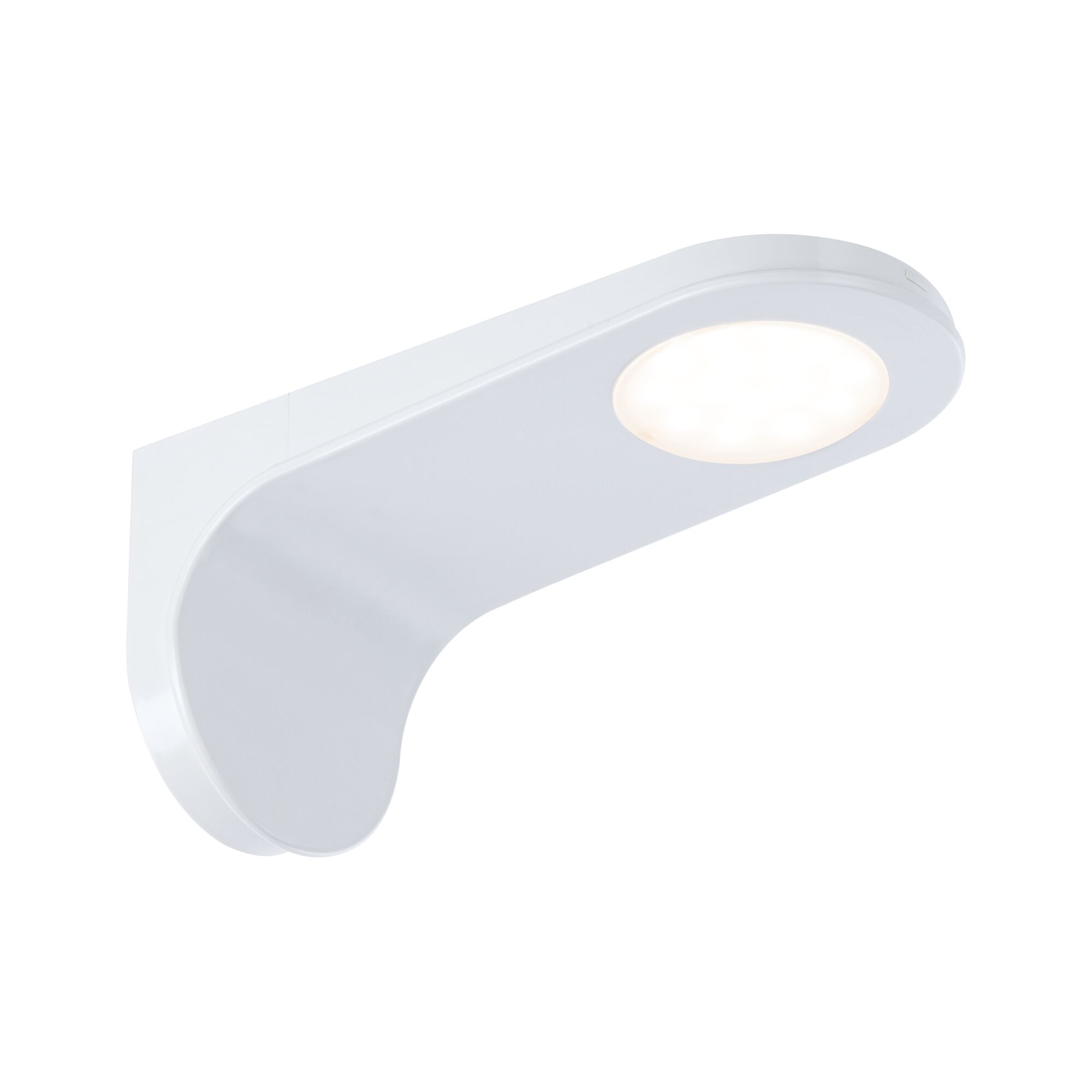 Applique murale LED blanche en plastique avec panneau lumineux rond pour éclairage intérieur moderne
