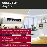 Bande LED MaxLED 500 1 m blanche pour éclairage de cuisine et accents de meubles