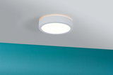 Runde weiße LED-Deckenleuchte mit warmweißem Licht und modernem Design für Wohnräume