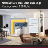 MaxLED 500 Full-Line COB Edge LED corner module in grey with uniform light for indoor lighting solutions