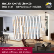 MaxLED 500 Full-Line COB LED-strip 2,5 m met instelbaar wit, 10 mm breed voor fijne LED-profielen