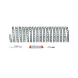 Flexible white LED strip light with power supply for versatile indoor lighting applications
