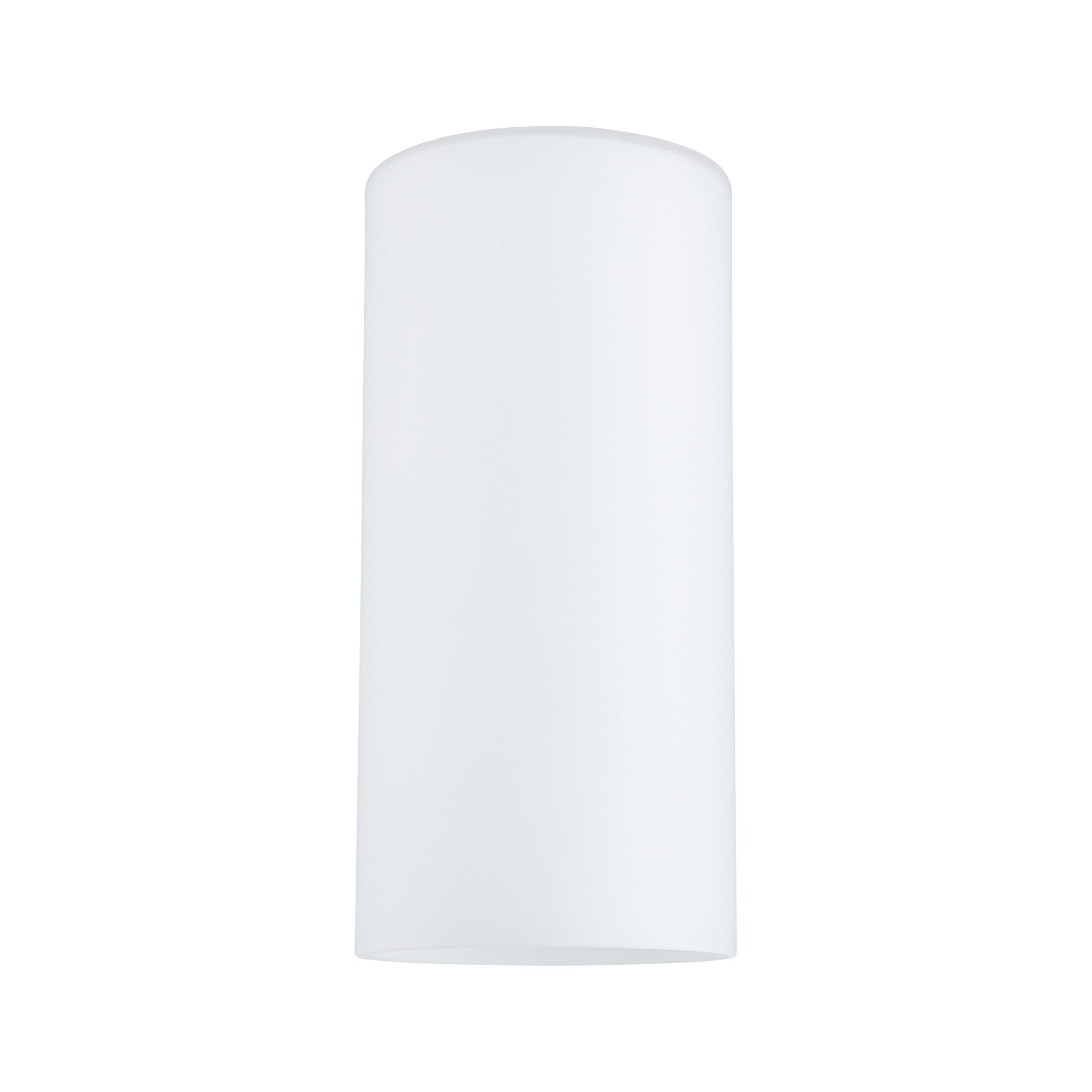 Cylindrical white glass lampshade for modern LED ceiling lights