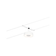 Moderner weißer LED-Seilstrahler aus Metall mit rundem Design für flexible Beleuchtung