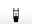 Black icon of an R7s lamp holder for light bulbs in technical illustration