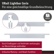 URail Lightbar Ceris in Weiß für gleichmäßige Grundbeleuchtung mit Memory-Funktion