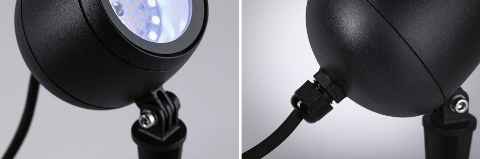 Plug & Shine LED-tuinspots Smart Home Zigbee Kikolo IP65 RGBW+ 6,2W Antraciet