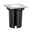 Encastré de sol LED IP67 carré 108x108mm 3000K 3,5W 230lm 230V Acier inoxydable Métal Spot encastré carré en acier inoxydable et plastique noir pour éclairage extérieur