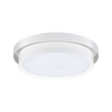 Plafonnier LED rond blanc en plastique pour éclairage intérieur moderne