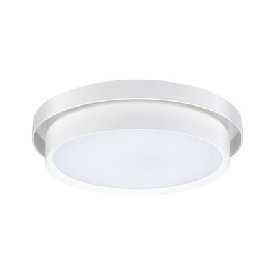 Plafonnier LED rond blanc en plastique pour éclairage intérieur moderne