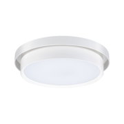 Runde weiße LED-Deckenleuchte aus Kunststoff für modernes Wohnraumlicht